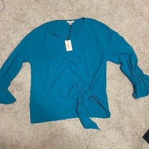 NWT Juicy Couture Teal Blouse